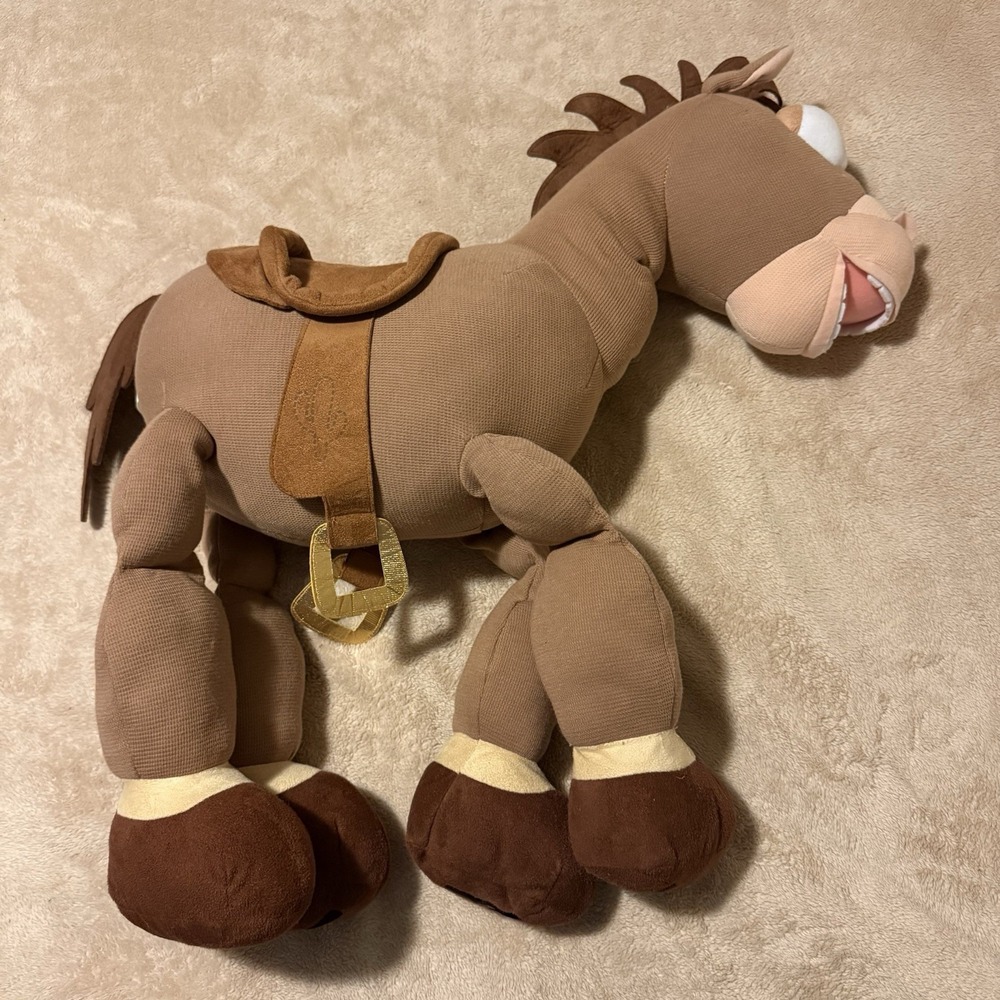 Disney Store Pixar Toy Story XL Huge Jumbo 28" Bullseye Horse Plush Retired